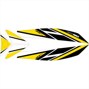 バイクパーツ アクセサリーエムディーエフ グラフィックキット フロントトップM22GRY-D-PY-FT 4580394182620ストロボPイエロー シグナス グリファス
