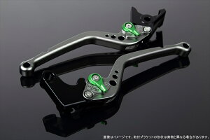 【5日前後で発送】 バイク用品 ハンドルエスエスケイ スピードラ アジャストレバー スタンダード ロング Mチタン/Mグリーン FORZA MF06/MF08/MF10/FORZA Si MF12LVBM005TM-GN 4589995105533取寄品