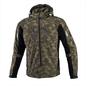 【5日前後で発送】 ウェア コミネ JK-1123 P HALFメッシュパーカ Camo-BLK 2XL 07-1123 4582611201626 取寄品