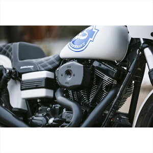 バイクパーツエスアンドエスサイクル S&S ステルス エアクリーナーキット トリビュート グロスブラック ツインカム ケーブル2本引 01-17170-0599 4550255342593