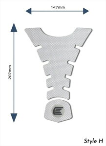 �o�C�N�p�[�c �O���A�[���A���h�W�[ Eazi-Grip Tank Grips:PRO:CLEAR Design H Centre Tank Pads RG-PROCENTREPADHCL 4573619307595