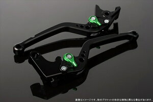 【5日前後で発送】バイクパーツ ハンドルエスエスケイ スピードラ アジャストレバー スタンダード ロング Mブラック/Mグリーン NINJA H2/H2R 1299 Panigale/S/R 15-18LVBM029BK-GN 4589995117086