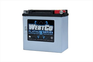 �y5���O��Ŕ����z�o�C�N�p�[�cWESTCO(�E�G�X�g�R) �o�b�e���[ Platinum 12V/12AhWCP14L4550255561543