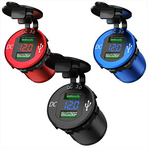 バイクパーツ 電子機器類kaedear(カエディア) 埋め込みUSB電源KDR-L4-RD4580675591493