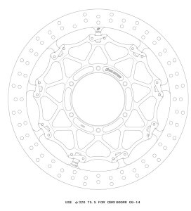 NXbNfBXN[^[F320 L T=5.5 F CBR1000RR 08-16 ABSs GSBDF0003L 4538792793863i