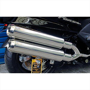 バイクパーツ マフラーウイルズウィン スタイリッシュツインマフラー/ジェット222-14-04 4547567180111FORZA(MF08)