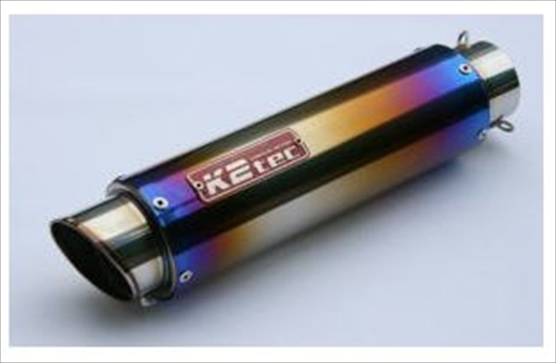 K2tec(ケイツーテック) バイク カスタムマフラー GPスタイル STDサイレンサー 3ピース 380mm φ86 60.5  スプリングフックタイプ gps3p-38s6h6 汎用