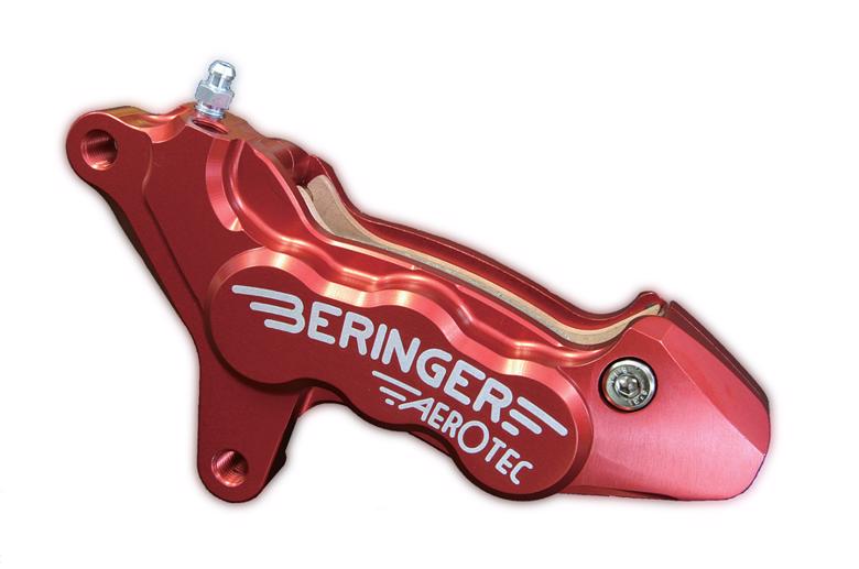 6ピストンキャリパー ベルリンガー クラッチBERINGER ブレーキ バイク用品 ヒダリ セール 4547567787518取寄品 アキシャル100mmY11A-R RED キャリパーサポート