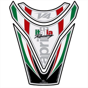 �o�C�N�p�[�c �O�����g�O���t�B�b�N�X �^���N�p�b�h WHT/SLV MT-TA021WS 4580041211499APRILIA RSV4