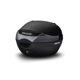 【在庫有り】 バイク用 SHAD SH33 リアボックス トップケース 無塗装 ブラック 33L 通勤 通学 シャッド バッグ ケース 人気