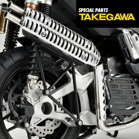バイクマフラーSPECIAL PARTS TAKEGAWA(SP武川)スクランブラーマフラー 04-02-0321JMCA認定 ADV150 シルバー