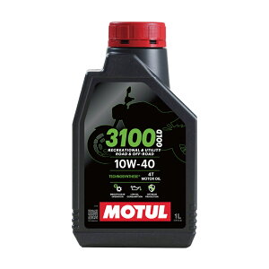 バイクオイルMOTUL(モチュール) 3100 GOLD 4T 10W-40 1L 1133014サイクルオイル 国内正規品