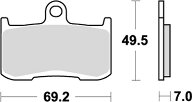 【5日前後で発送】バイク用品 ブレーキ クラッチKITACO キタコ SBSブレーキパッド 782HS ZX9R 02-777-078…