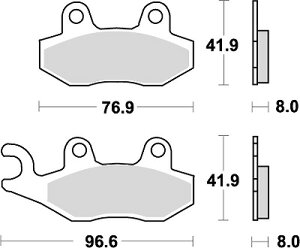 �o�C�N�p�i �u���[�L �N���b�`KITACO �L�^�R SBS�u���[�L�p�b�h 611RSI KX125SR 91-94777-0611077 4990852047444���i
