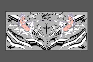 �o�C�N�p�i �A�N�Z�T���[PLOT �v���g �f�J�[�� �f�r���v���g�^�� B��W L �ėp BLK��WHT L�T�C�YPDK100BW-L 4548916469772