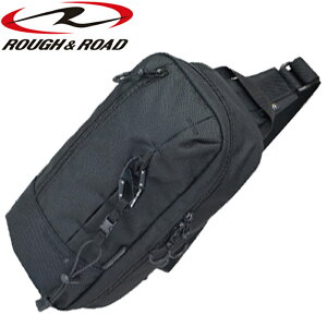 【5日前後で発送】 バイク用品バッグROUGH&ROAD(ラフ&ロード)SCHWARZ R ワンショルダー RR9556SWZコーデュラ CORDURA グローブホルダー付き SCHWARZ 取寄品