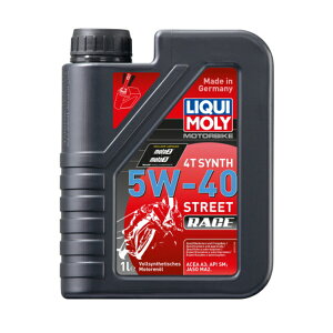 �y5���O��Ŕ����z �͂Ƃ�̃I�X�X���I�y�݌ɂ���zLIQUI MOLY Motorbike 4T Synth 5W-40 Street Race 1L �s���L���� ���[�^�[�o�C�N ���[�^�[�I�C�� 1750 �V���Z�e�B�b�N Moto2/Moto3 �X�g���[�g�E���[�X�t