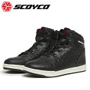 バイク用 シューズSCOYCO(スコイコ)カジュアルライディングシューズ MT054スニーカー 街乗り 人工皮革 蒸れにくい 黒 ブラック
