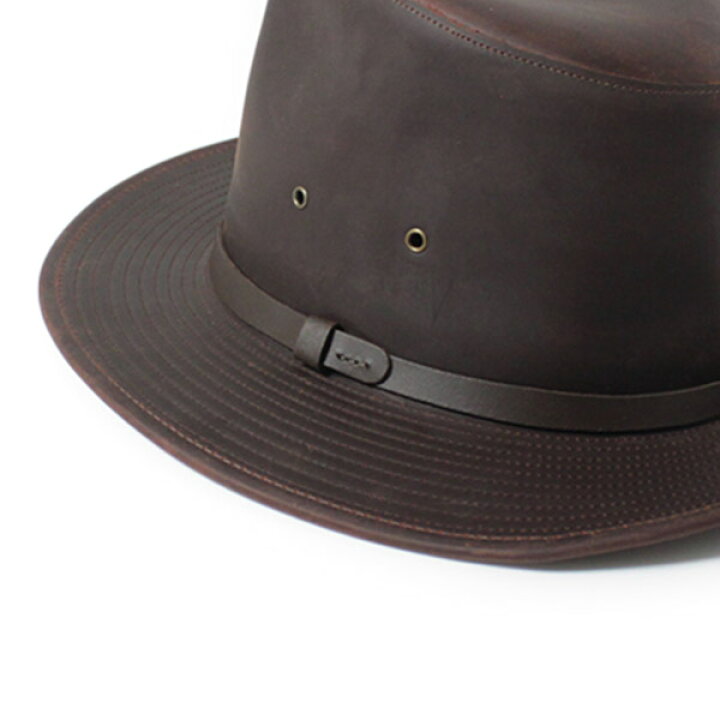 楽天市場】クーポン有!!HENSCHEL HAT レザー 中折れハット S〜Lサイズ 