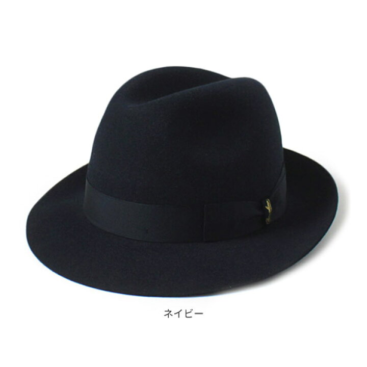楽天市場】BORSALINO ファーフェルト 中折れハット[MARENGO MIDDLE]M  