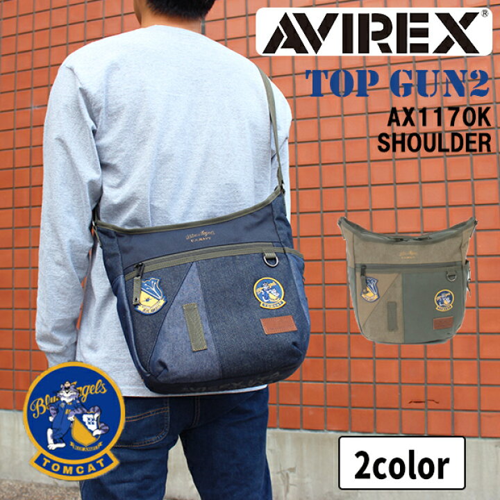 楽天市場】送料無料 AVIREX EAGLE SERIES TOP GUN2 ショルダーバッグ 