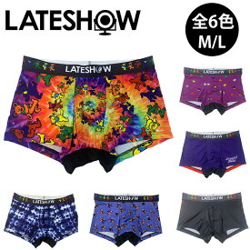 ボクサーパンツ メンズ アンダーウェア 下着 LATESHOW GREATFULDEAD かっこいい おしゃれ シンプル ブランド 男性 プレゼント プチギフト プレゼント ギフト 記念日 aparel