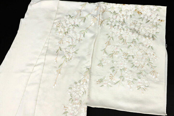 楽天市場】訪問着 極上手刺繍 総刺繍 正絹 桜 さくら サクラ 桜枝 駒羽 