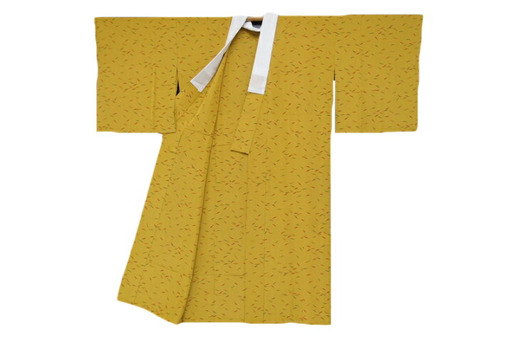 楽天市場】【 中古 】 長襦袢 正絹 からし色 唐辛子 着付け 仕立て 