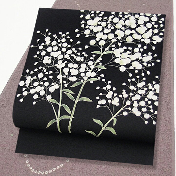 楽天市場】名古屋帯 未仕立て 十日町友禅 秀美 九寸帯 正絹 ちりめん  