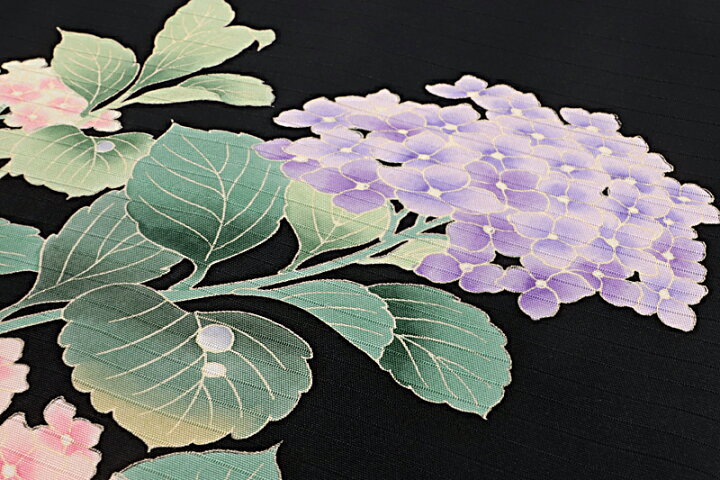 楽天市場】名古屋帯 秀美 十日町友禅 塩瀬 絽 五泉 夏物 夏帯 正絹黒地  