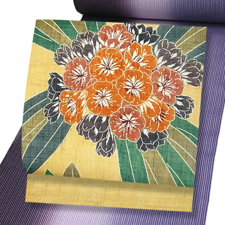 楽天市場】夏物 栗山吉三郎 名古屋帯 栗山紅型 夏物 和染紅型 紅型染  