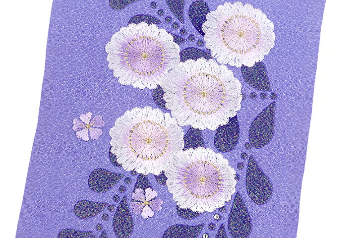 楽天市場】半衿 半襟 振袖 成人式 刺繍 ラメ ストーン 薄紫色地 薄紫 