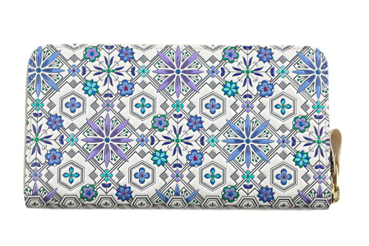 楽天市場】財布 長財布 ラウンド長財布 ラウンド財布 ラウンド型 白地  