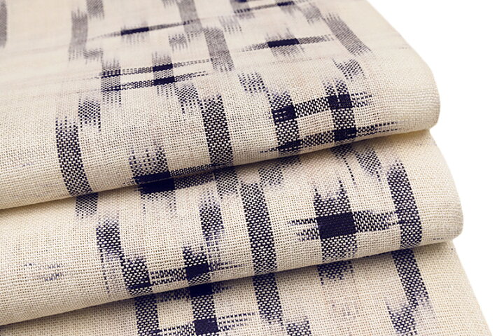 楽天市場】八寸名古屋帯 夏物 夏帯 本麻 麻帯 紬 洒落がすり 薄  