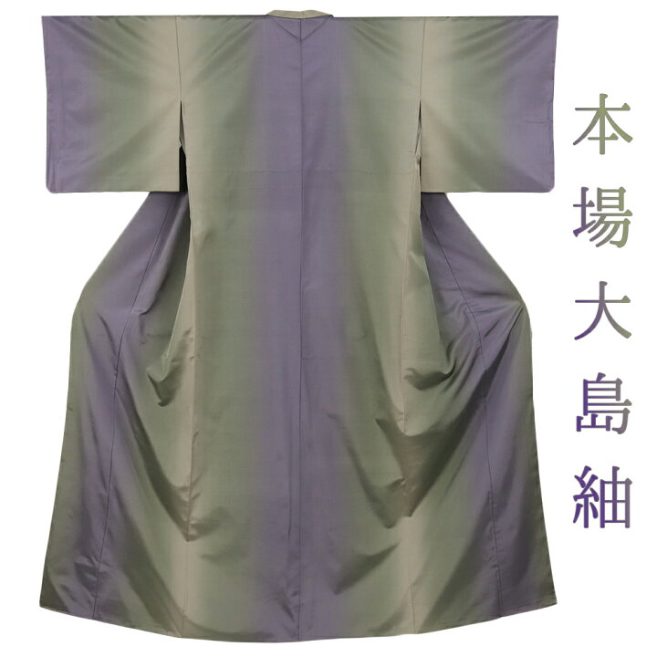 楽天市場】【 中古 】 本場 大島紬 着物 中古 リサイクル 正絹 縞大島 