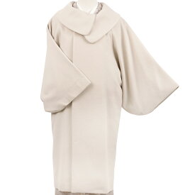 和装コート アイボリー 白 カシミヤ混 ロング フリーサイズ ロール衿 礼装用 訪問着 日本製 着物 道中着 道行コート 長羽織 防寒 秋冬 おしゃれ 可愛い かっこいい レディース No.3-0712