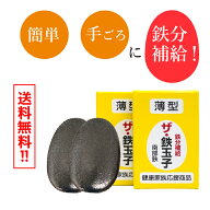 【送料無料2個セット】南部鉄器 薄型 ザ 鉄玉子 正規品 (岩手県奥州市水沢産) 鉄分補給 9/1 日本テレビ「…