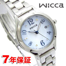 シチズン ウィッカ ソーラーテック ソーラー電波時計 レディース 腕時計 シルバー グラデーションダイヤル ダイヤモンド CITIZEN wicca KS1-210-91