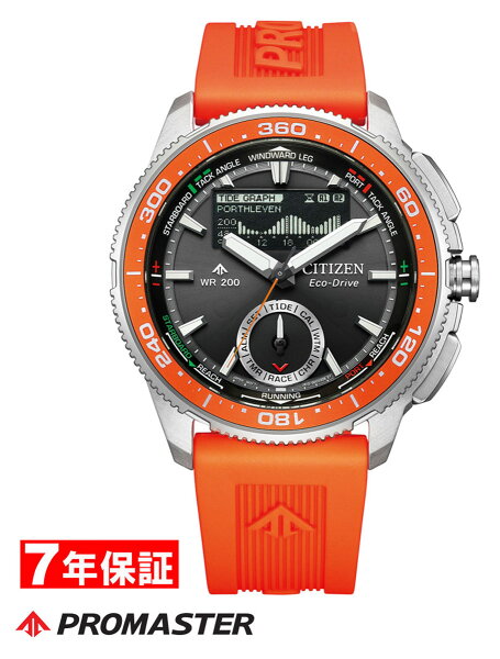 【 表示価格から１０％offクーポンあり 】シチズン プロマスター MARINEシリーズ 光発電 エコドライブ コンビネーションウオッチ Wave Tracker ヨットタイマー CITIZEN PROMASTER Eco-Drive メンズ腕時計 JV3000-13E