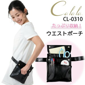 ウエストポーチ ナースポーチ CL-0310 ショルダーバッグ ウエストポーチ 医療 白衣 看護師 医師 介護 ドクター クリニック 病院 ブラック チトセ キャララ