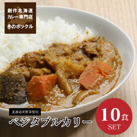 【送料込】ベジタブルカレー10食セット 辛口 木のポックル 化学調味料未使用 冷蔵カレーセット 200gx10個