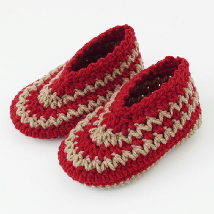 楽天市場】knitworm 編み物キット ＜配色のルームシューズ＞ルーム 
