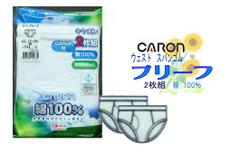 キャロン2枚組 スパンブリーフ綿100％　メンズスタンダードブリーフ【メール便可】