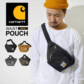 【5/25限定！抽選で最大100％ポイント還元★】ウエストバッグ carhartt カーハート ブラック メンズ レディース 撥水 ウエストポーチ バッグ 斜め掛け ななめ掛け 収納 ショルダーバッグ ヒップバッグ ボディバッグ 人気 シンプル タグ 男女兼用 ユニセックス 旅行 通勤 通学