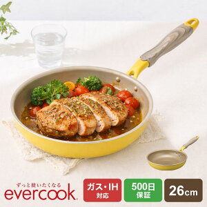 �t���C�p�� evercook �G�o�[�N�b�N IH 26cm �h�E�V�V�� DOSHISHA �K�X�Ή� EIFP26MYE �I�����c 500���ۏ� �����E�C�G���[ ���F �I�[���M���Ή� �� �傫�� ���킢�� ������� ���т���ɂ��� ������ ��