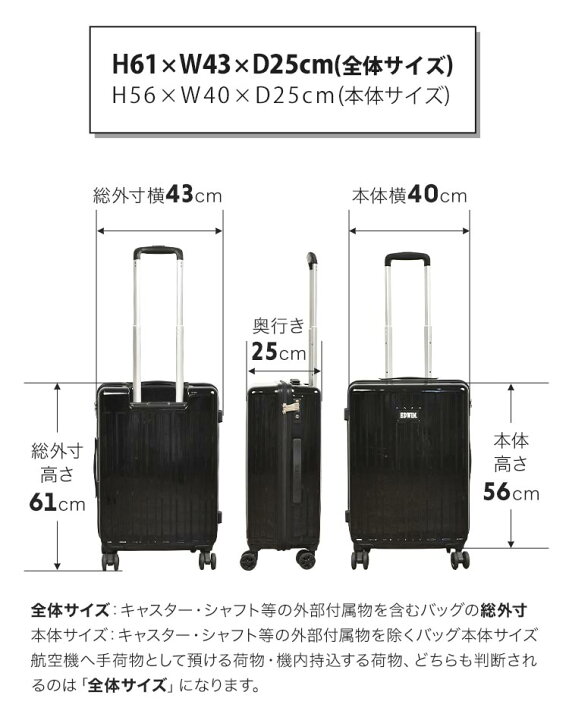 楽天市場】キャリーケース ハード EDWIN エドウィン メンズ レディース  