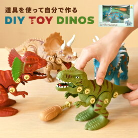 恐竜 おもちゃ クリスマス かわいい DIY 組み立ておもちゃ ねじ回し ダイナソー 工具 知育玩具 幼稚園 小学生 男の子 組み立て キッズ 子ども 子供 誕生日 ギフト プレゼント こどもの日 入園祝い 室内 遊び 女の子 玩具 ティラノサウルス 生き物 ごっこ 立体 きょうりゅう