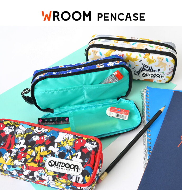 楽天市場 ペンケース かわいい 筆箱 キャラクター Disney ディズニー スヌーピー Peanuts Outdoor Products アウトドア プロダクツ 大容量 中学生 高校生 女子 男子 文房具 女の子 男の子 収納 通学 通勤 キッズ 子供 ポーチ 新学期 おしゃれ ダブルルーム サンスター