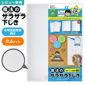 【特典あり】下敷き B5 サイズ 透明 下じき 先生監修 したじき ザラザラ 0.6mmドット 字が上手に書ける 日本文具大賞 グランプリ 小学生 低学年 高学年 中学生 学習帳サイズ 運筆力 知育 育成 グッズ 小学校 宿題 クリア 入学準備 入園 通学 お祝い しつけ 文房具