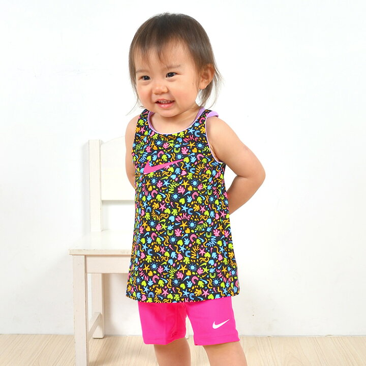 楽天市場 キッズ 水着 女の子 ナイキ セパレート タンキニ ベビー 80 90 100 110 1 Cm Nike ガールズ 女子 水着 かわいい ブランド おしゃれ 09 黒 ブラック ピンク 半ズボン 上下セット 子供 子ども 小学生 赤ちゃん ワンピース
